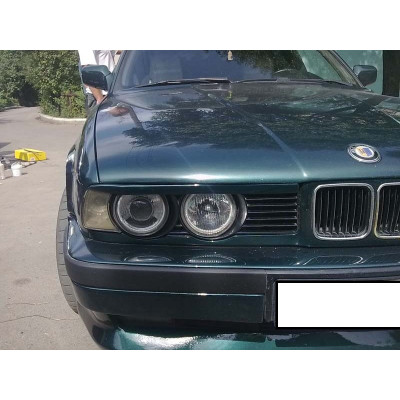 Вії (накладки на фари) BMW 5 E34 (рівні)