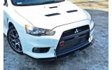 Накладка переднього бампера Racing Mitsubishi Lancer EVO X вер.2