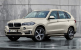 захисна накладка на бампер BMW X5 F15 (Carbon+Stal)