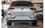 дифузор заднього бампера VW GOLF VII рестайл з муляжами вихлопних труб