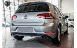 дифузор заднього бампера VW GOLF VII рестайл з муляжами вихлопних труб