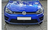 Спойлер переднього бампера VW Golf 7 R/R-Line вер.2