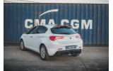 Накладка заднього бампера Alfa Romeo Giulietta рестайл (вихлопна з одного боку)