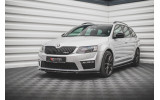 Тюнінговий спойлер переднього бампера Skoda Octavia 3 RS дорестайл вер. 4