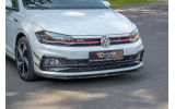 Тюнінг накладка на передній бампер Vw Polo MK6 GTI