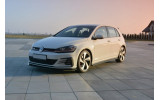 Бічні накладки на пороги Volkswagen Golf 7 GTI (широкі) вер.1