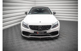 Дифузор на передній бампер Mercedes C63AMG Coupe C205 FL