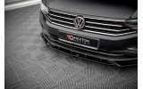 Тюнінг накладка переднього бампера VW Passat B8 рестайл