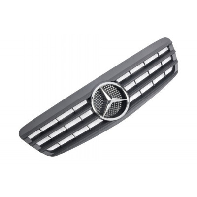 Решітка радіатора Mercedes W220 стиль AMG чорна матова дорестайл