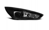 Чорні фари передні з ДХО FORD FOCUS MK3 рестайл (LED OEM)