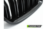 Тюнінгові грати (ніздрі) BMW 5 F10, F11 спорт стиль, чорна глянсова