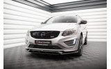 Тюнінгова накладка під передній бампер Volvo XC60 Mk1 R-Design післярестайл