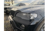 Вії (накладки на фари) BMW X5 E70 (abs-пластик)