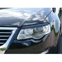 вії (накладки на фари) Volkswagen Passat B6 рівні