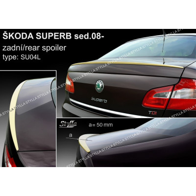 липспойлер вузький Skoda Superb II sedan