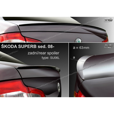липспойлер широкий Skoda Superb II sedan