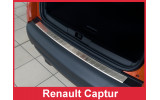 Накладка на бампер із загином та ребрами Renault Capture