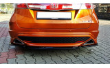 Центральний дифузор заднього бампера Honda Civic VIII S/R