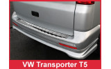 Накладка на бампер із загином та ребрами Volkswagen Transporter T5, T6