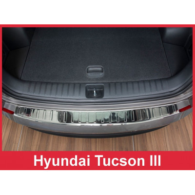 Захисна накладка на задній бампер Hyundai Tucson 3