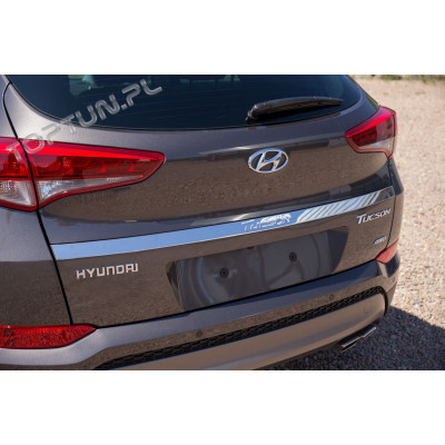 накладка на кришку багажника Hyundai Tucson (нижня)