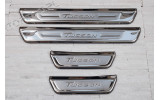 захисні накладки на пороги з нержавіючої сталі Hyundai Tucson