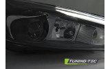 Чорні фари передні з ДХО FORD FOCUS MK3 рестайл (LED OEM)