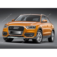 комплект накладок Audi Q3 (передня+задня)