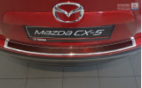 захисна накладка на бампер Mazda CX-5 сталь+carbon red
