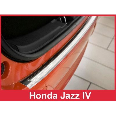 Накладка на бампер із загином Honda Jazz 4