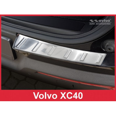 Захисна накладка із загином на край бампера Volvo XC40 матова