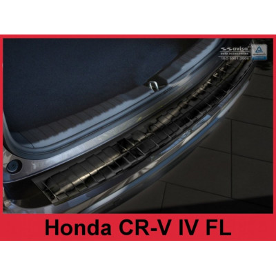 Захисна накладка на задній бампер Honda CR-V IV (чорна)