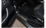 захисні накладки на пороги з написом Peugeot 308