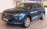 захисні накладки на пороги Volkswagen Touareg III з написом EXCLUSIVE