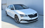 Тюнінговий дифузор переднього бампера Skoda Superb III вер.1