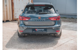 Накладка заднього бампера Seat Leon MK3 FL Cupra ST вер.2 (одинарні насадки)