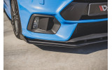 Дифузор переднього бампера Racing з бічними накладками Ford Focus RS MK3
