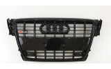 чорна решітка радіатора AUDI A4 B8 дорестайл в стилі S-line