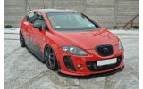 Тюнінговий дифузор під передній бампер Seat Leon mk2 MS Design