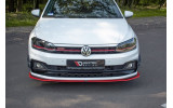 Тюнінг дифузор переднього бампера Volkswagen Polo MK6 версія GTI