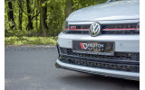 Тюнінг дифузор переднього бампера Volkswagen Polo MK6 версія GTI