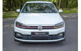 Тюнінг дифузор переднього бампера Volkswagen Polo MK6 версія GTI