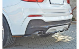 Центральний дифузор заднього бампера BMW X4 F26 M-pack