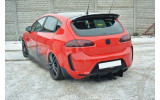 Центральний дифузор заднього бампера Seat Leon mk2 MS Design