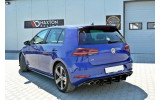 Центральна накладка заднього бампера VW Golf MK7 R (рест.)