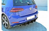 Центральна накладка заднього бампера VW Golf MK7 R (рест.)