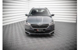 Тюнінг накладка під передній бампер Skoda Fabia MK3 рестайл