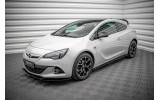 Накладки (листви) на пороги Opel Astra J GTC OPC-line