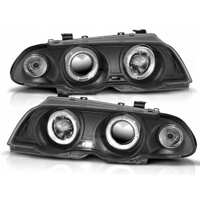 Тюнінг фари передні BMW E46 98-01 sedan, kombi ANGEL EYES BLACK