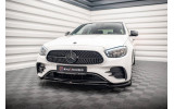 Тюнінгова накладка на передній бампер Mercedes E W213 рестайл AMG-Line вер. 1